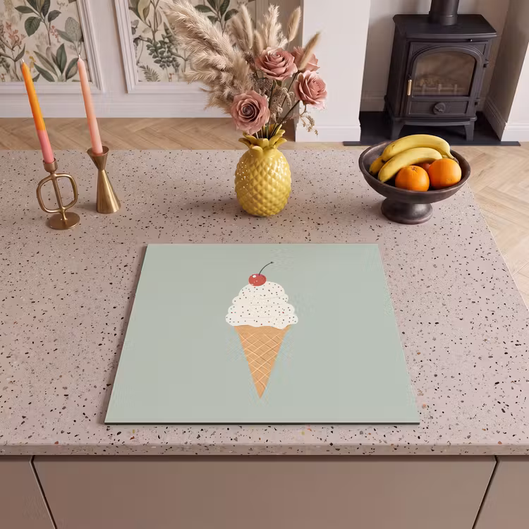 Induction hob protector - Illustration - Ice cream - Speckles - Cherry — 3