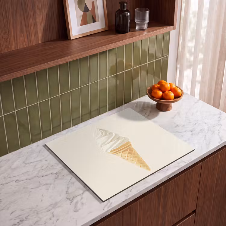 Induction hob protector - Soft ice cream - Horn - White — 4