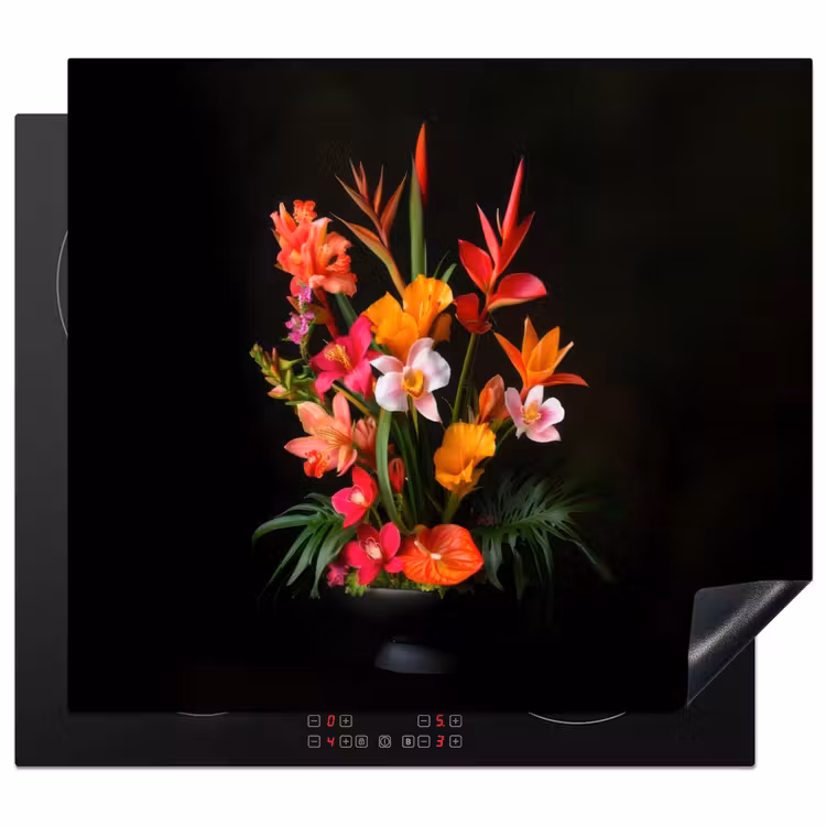 Induction hob protector - Bouquet - Flowers - Exotic — 1