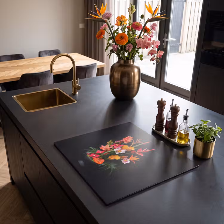 Induction hob protector - Bouquet - Flowers - Exotic — 2