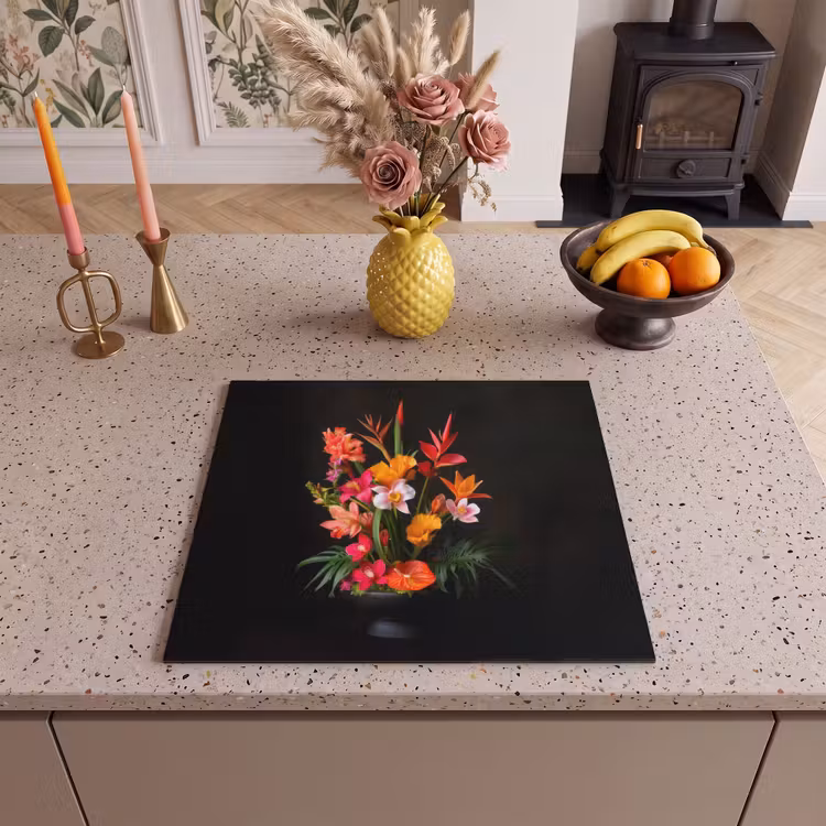 Induction hob protector - Bouquet - Flowers - Exotic — 3