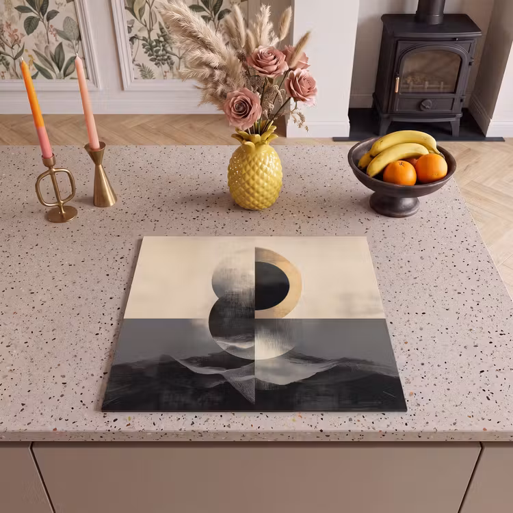 Induction hob protector - Circles - Shadow - Abstract — 3