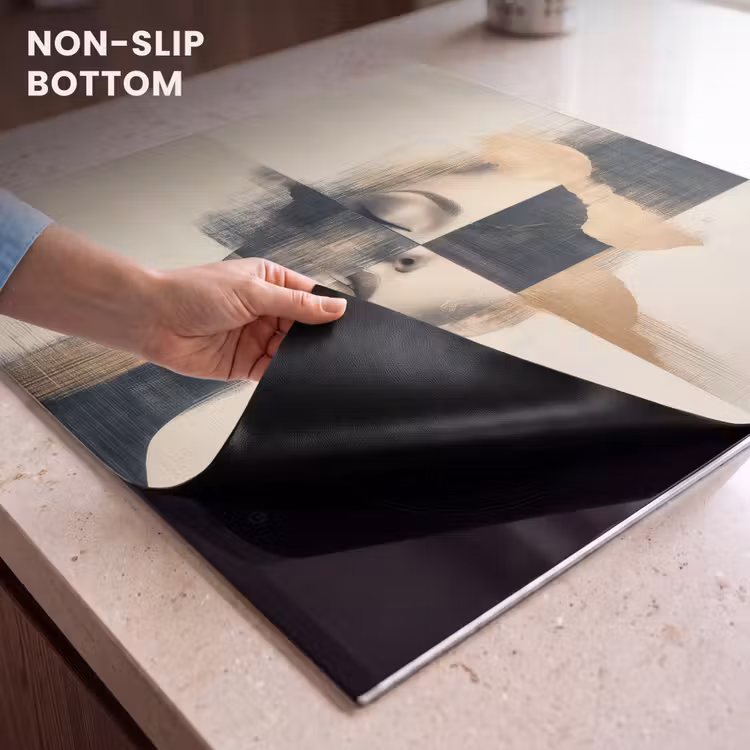 Induction hob protector - Gold - Woman - Rectangles — 5