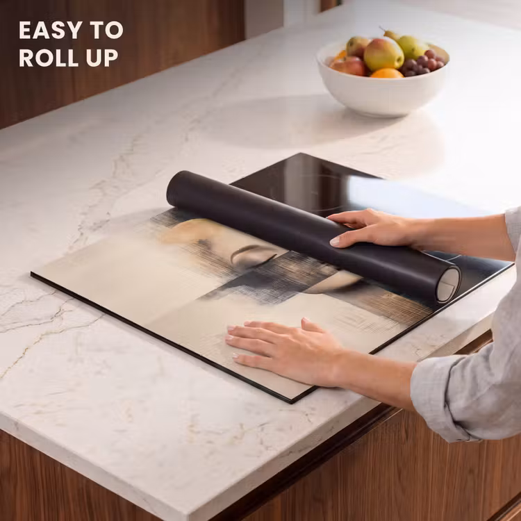 Induction hob protector - Gold - Woman - Rectangles — 6