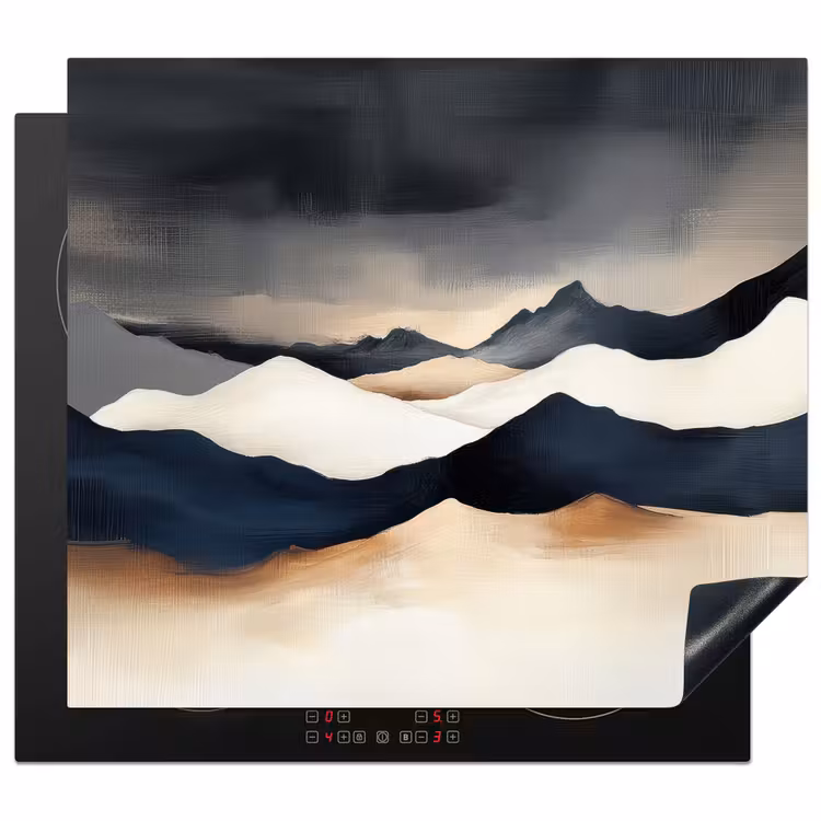 Induction hob protector - Mountains - Dark blue - Landscape — 1