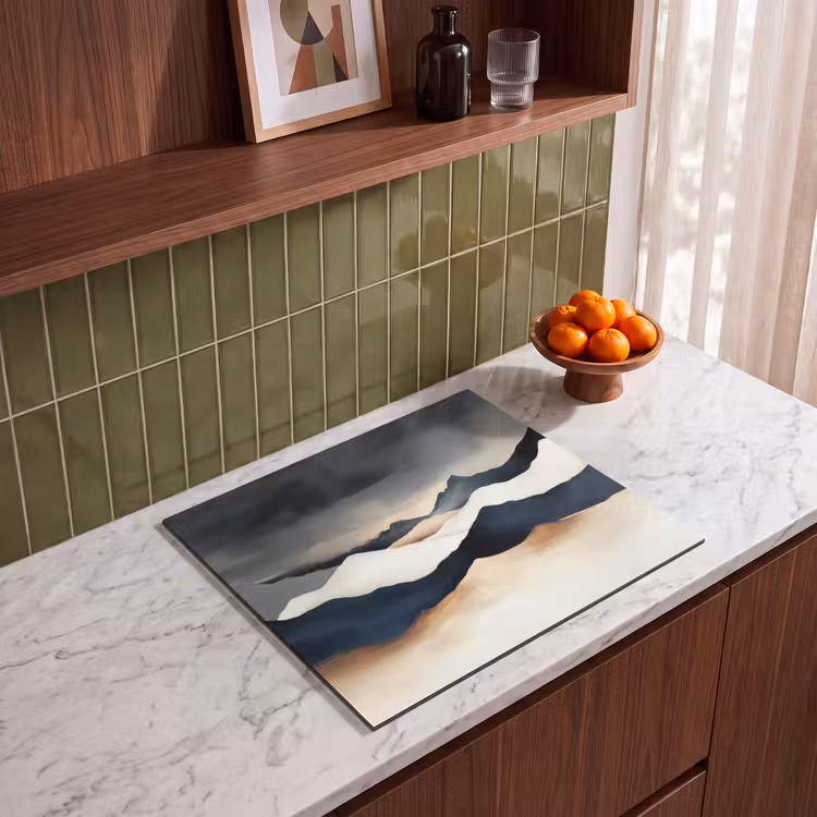 Induction hob protector - Mountains - Dark blue - Landscape — 4