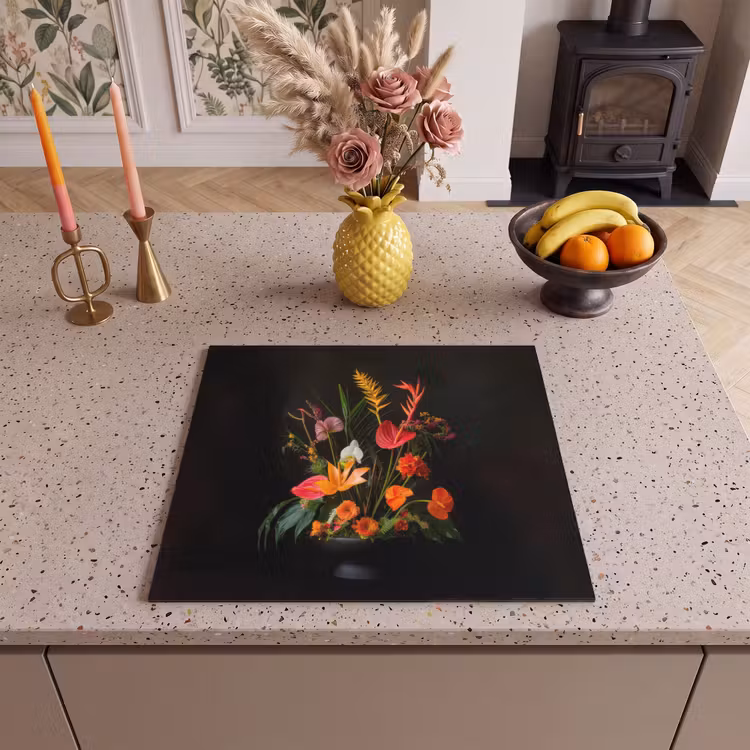 Induction hob protector - Bowl - Bouquet - Flowers — 3