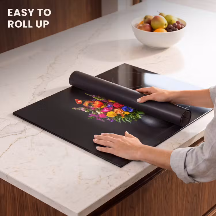 Induction hob protector - Brightly colored - Flowers - Vase — 6