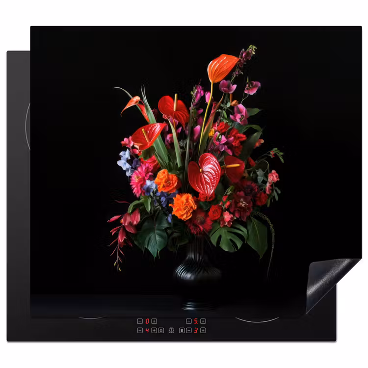 Induction hob protector - Flowers - Bouquet - Ornamental — 1