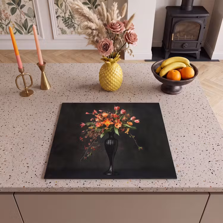 Induction hob protector - Ornate - Bouquet - Vase — 3