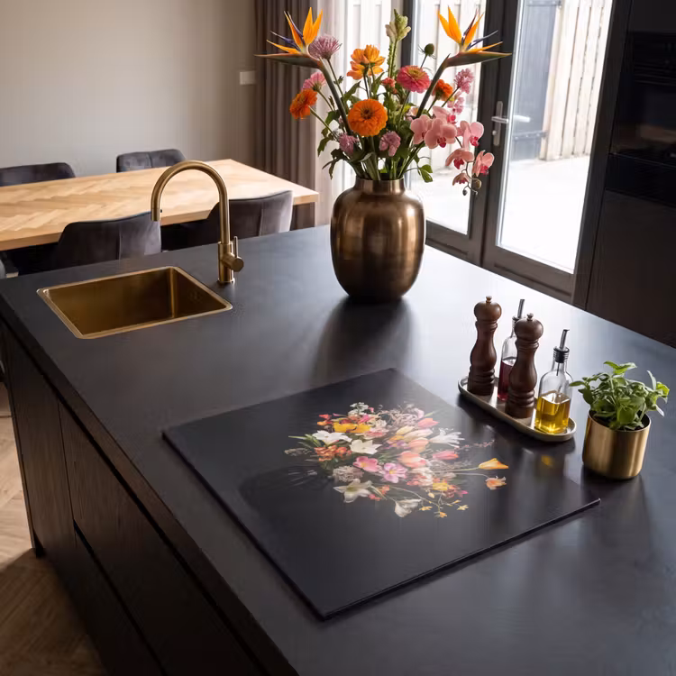 Induction hob protector - Vase - Flowers - Tulips — 2
