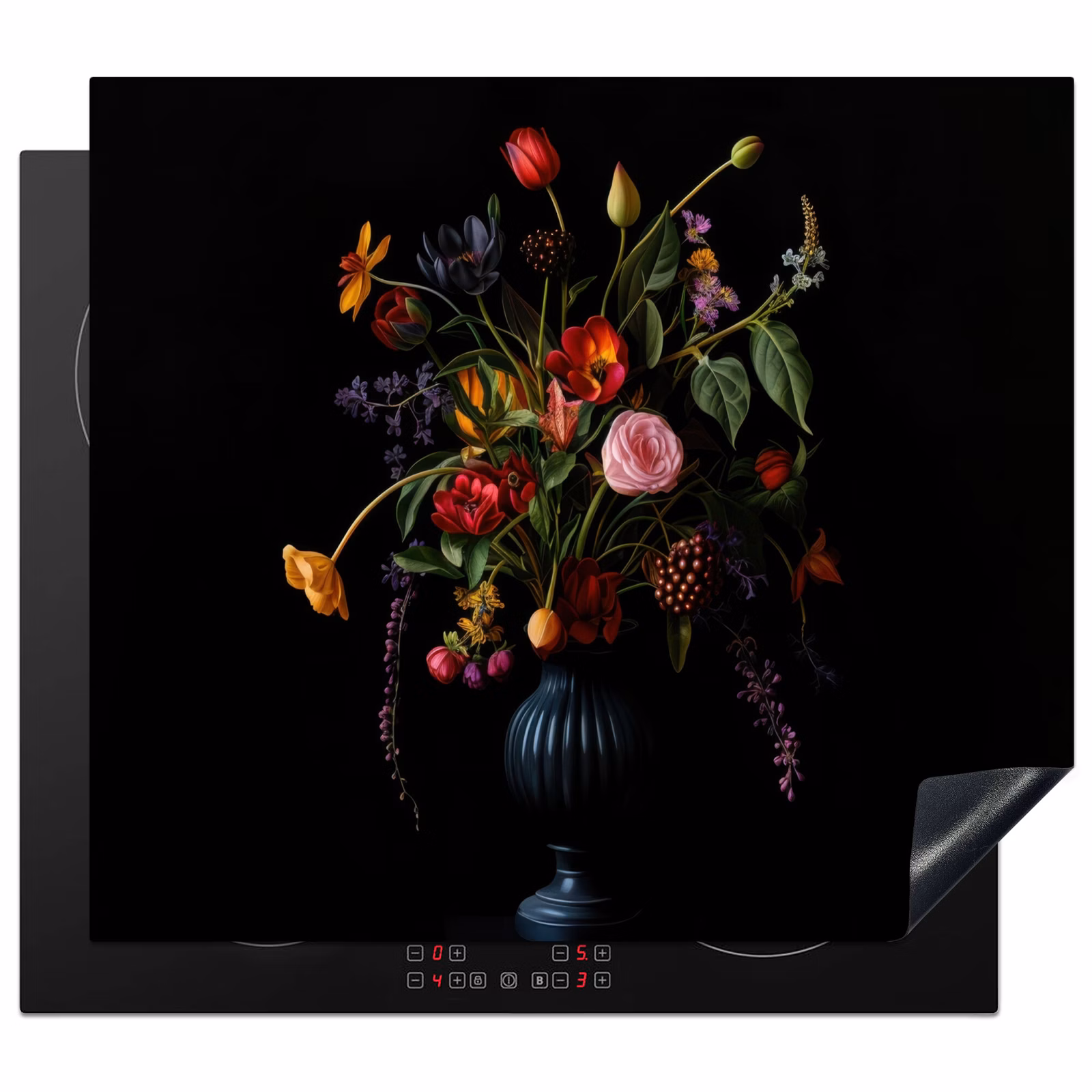Induction hob protector - Flowers - Berries - Classic — 1