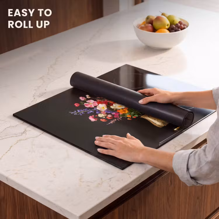 Induction hob protector - Colorful - Bouquet - Vase - Gold — 6