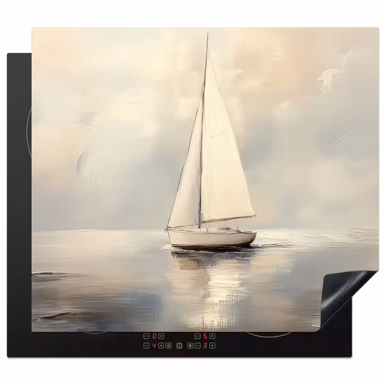 Induction hob protector - Sailing ship - Sea - Cloudy — 1