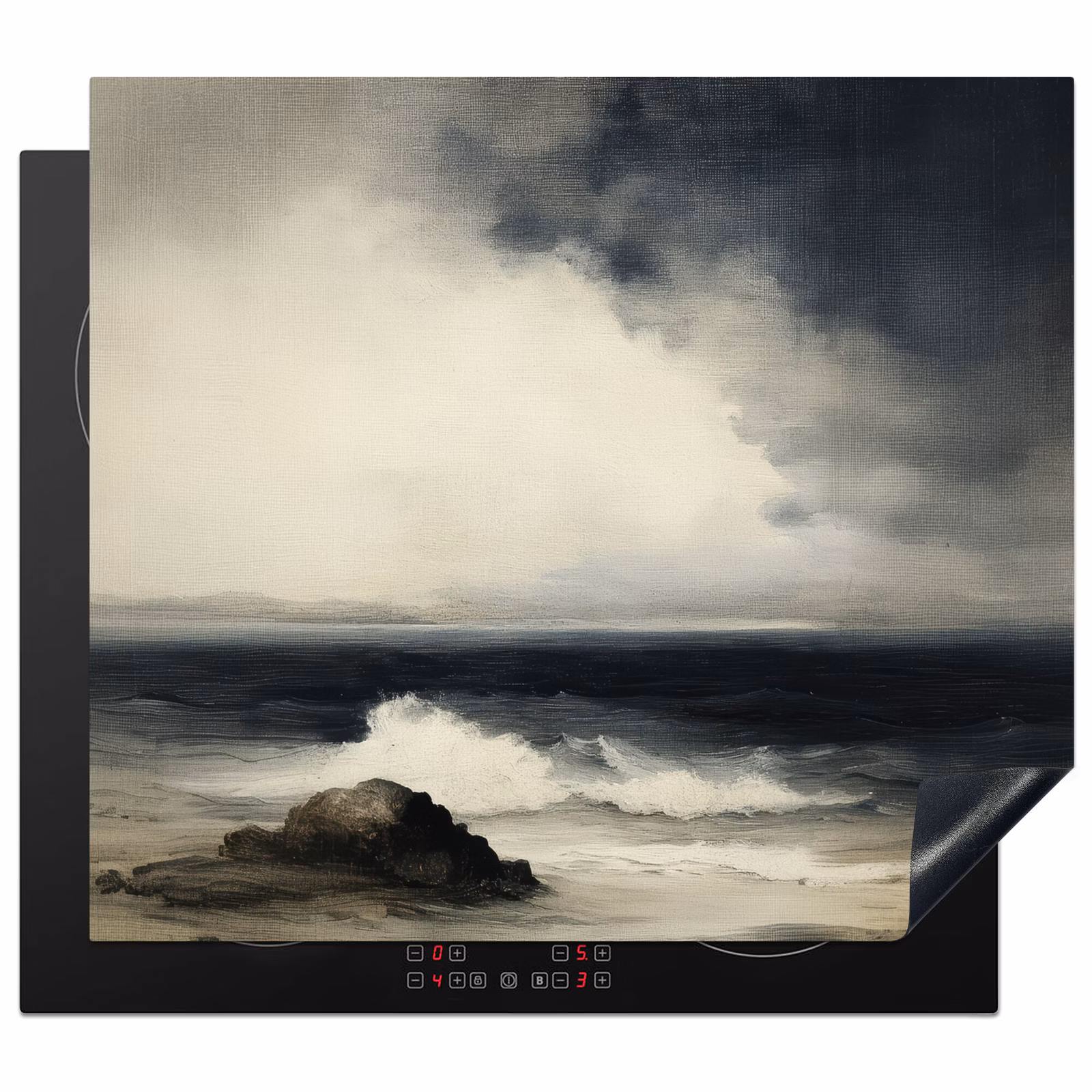 Induction hob protector - Sea - Rocks - Storm — 1