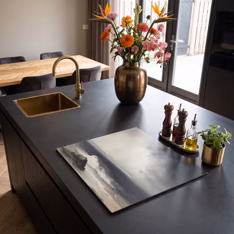 Induction hob protector - Sea - Rocks - Storm — 2