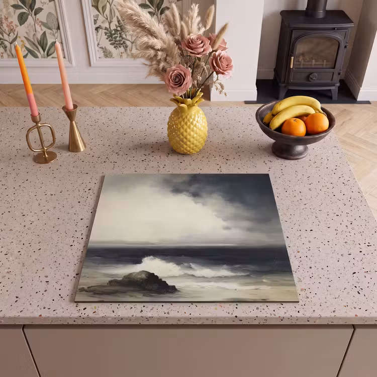 Induction hob protector - Sea - Rocks - Storm — 3