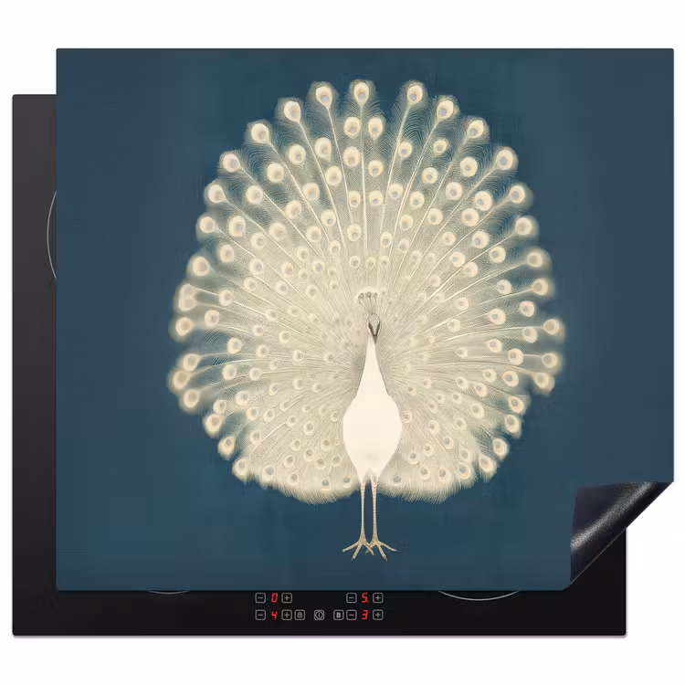 Induction hob protector - Bird - Blue - Vintage — 1
