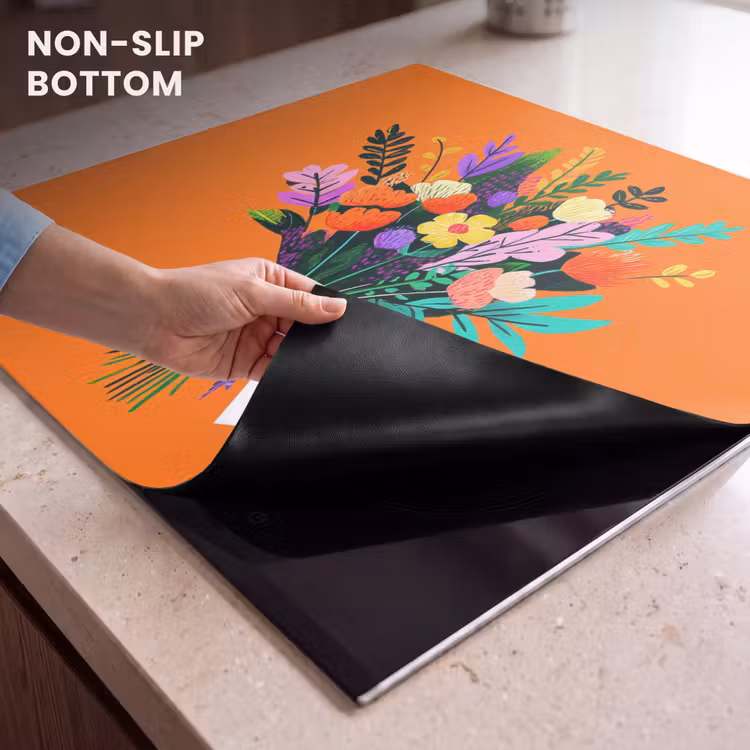 Induction hob protector - Card - Bouquet - Flowers — 5