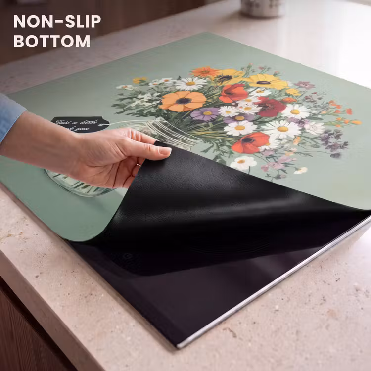 Induction hob protector - Flowers - Vase - Card — 5