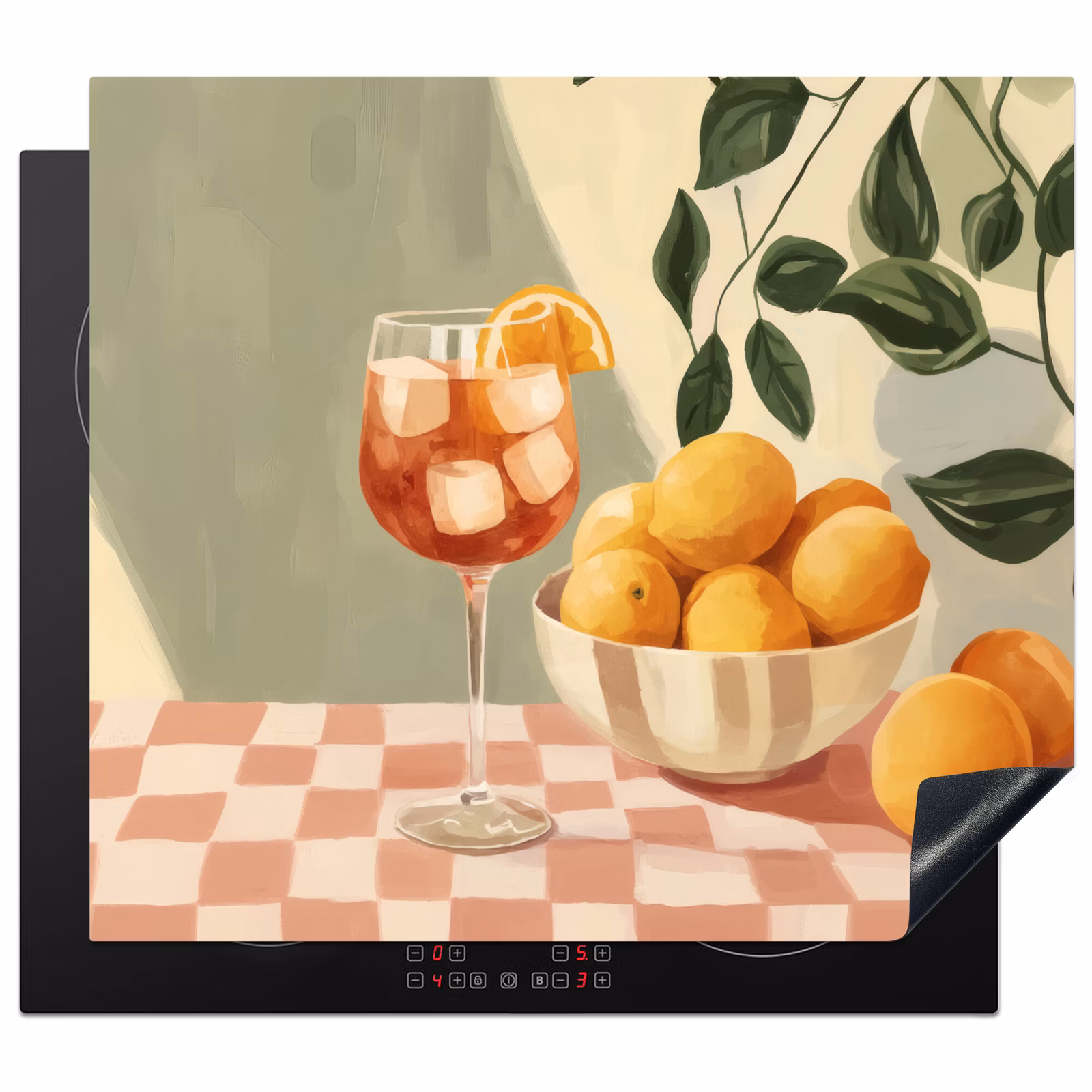 Induction hob protector - Lemons - Glass - Tablecloth - Blocked — 1
