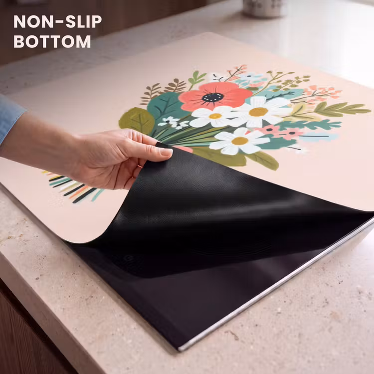 Induction hob protector - Bouquet - Bow - Card - Quote — 5