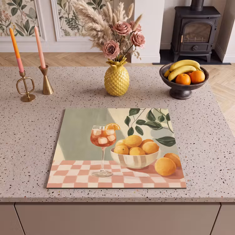 Induction hob protector - Lemons - Glass - Tablecloth - Blocked — 3