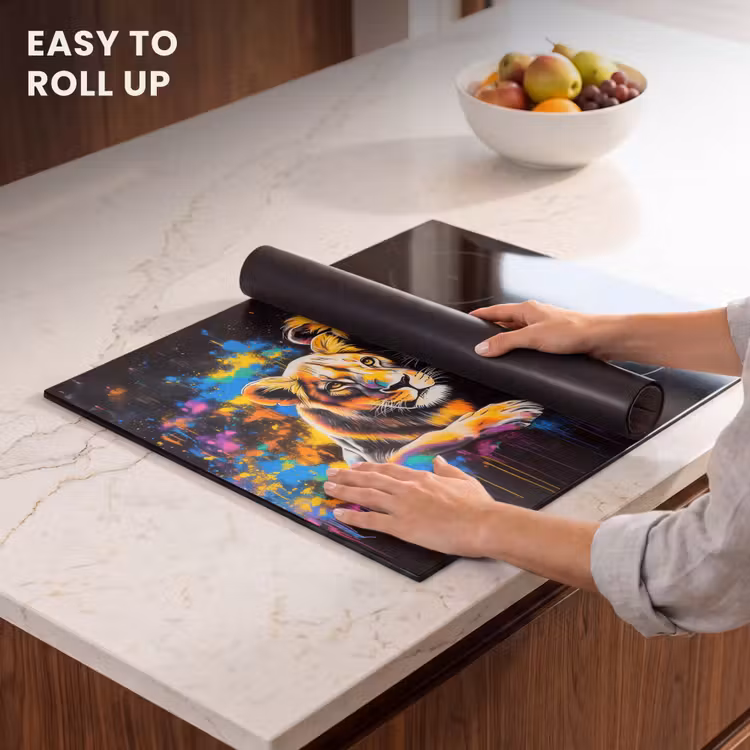 Induction hob protector - Lions - Painting - Colors — 6