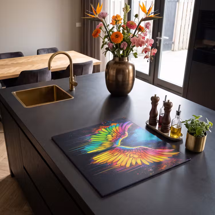 Induction hob protector - Rainbow colors - Wings - Magical — 2