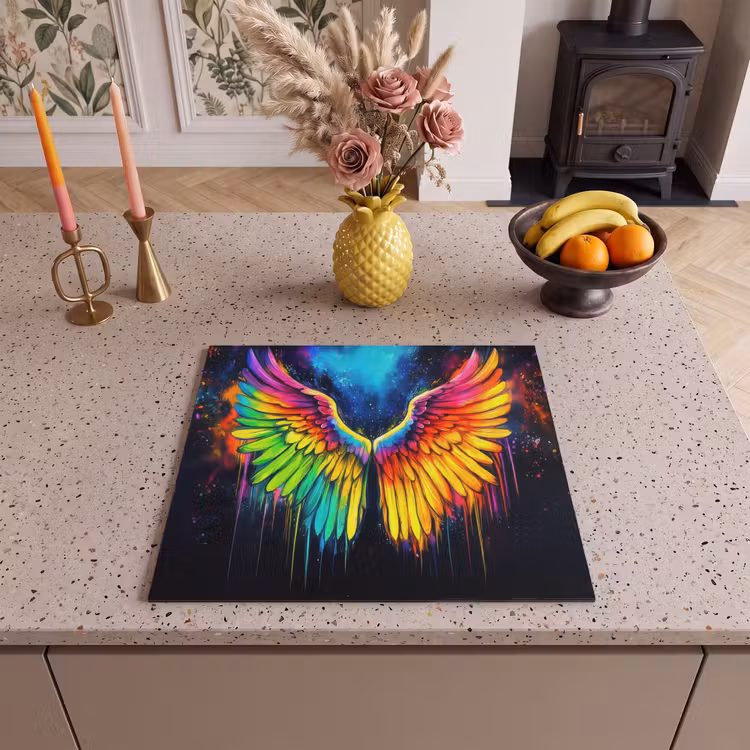 Induction hob protector - Rainbow colors - Wings - Magical — 3
