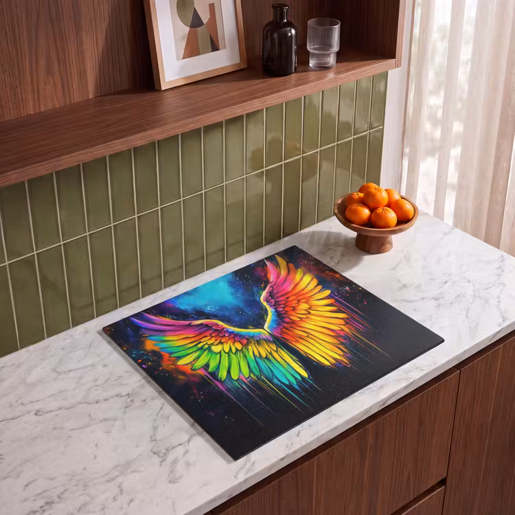 Induction hob protector - Rainbow colors - Wings - Magical — 4