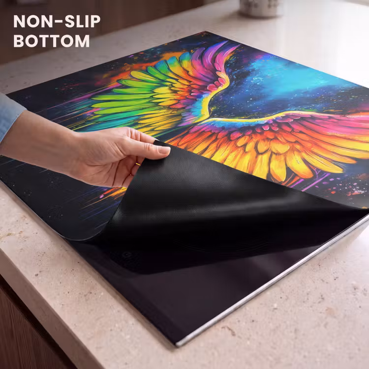 Induction hob protector - Rainbow colors - Wings - Magical — 5