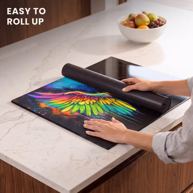 Induction hob protector - Rainbow colors - Wings - Magical — 6