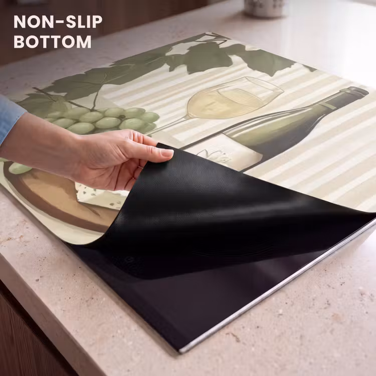 Induction hob protector - Wine - grapes - cheese - leaves — 5