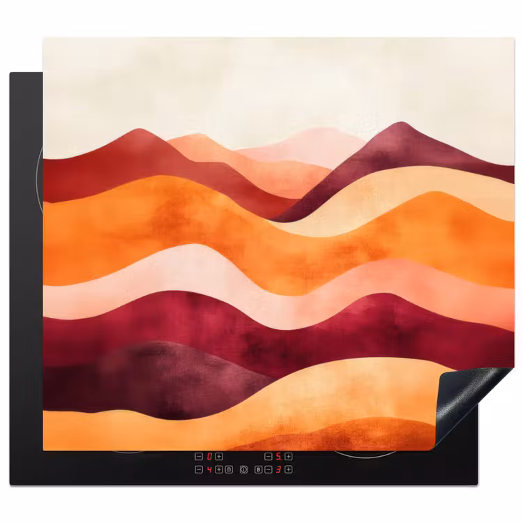 Induction hob protector - Abstract - Landscape - Waves — 1