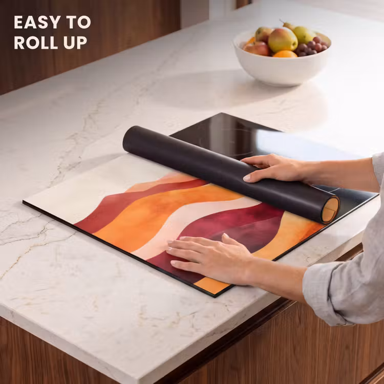 Induction hob protector - Abstract - Landscape - Waves — 6