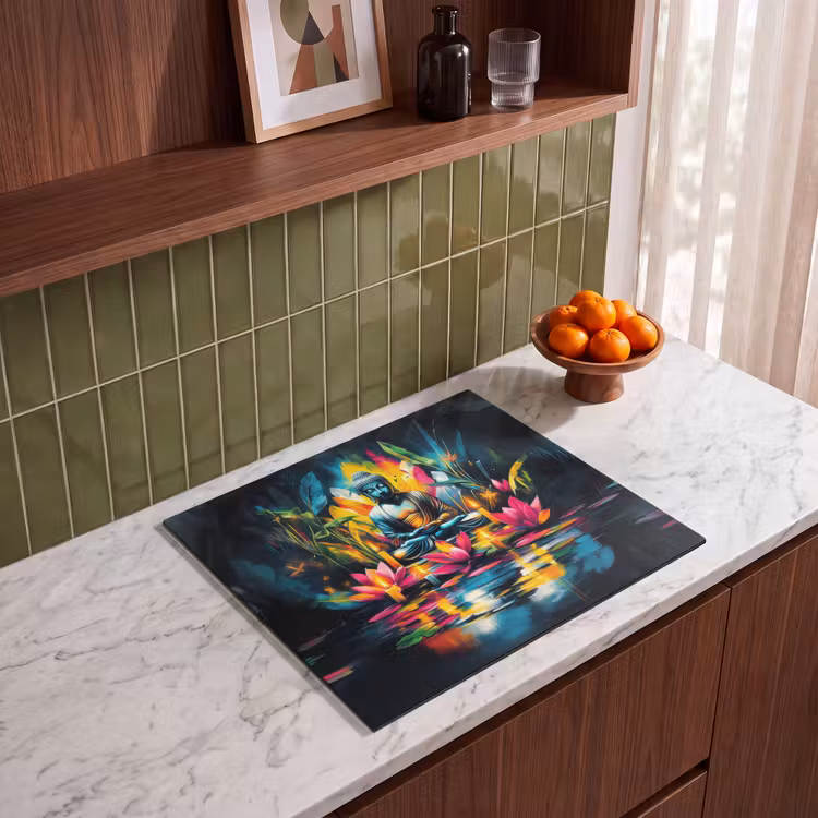 Induction hob protector - Candles - Flowers - Buddha - Water — 4