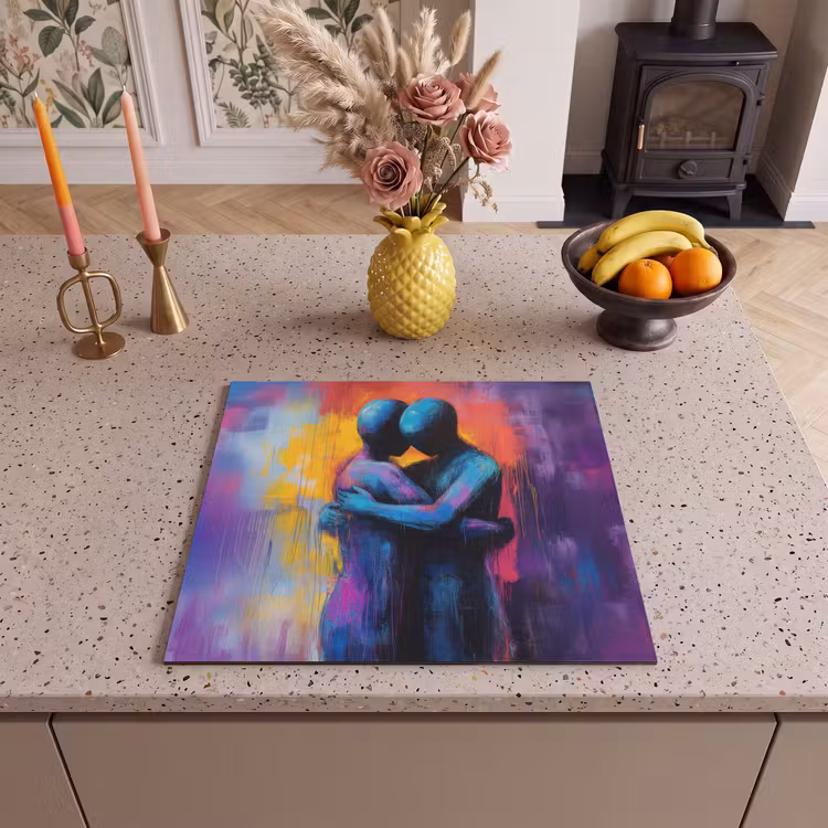 Induction hob protector - Embracing - Bodies - Purple — 3