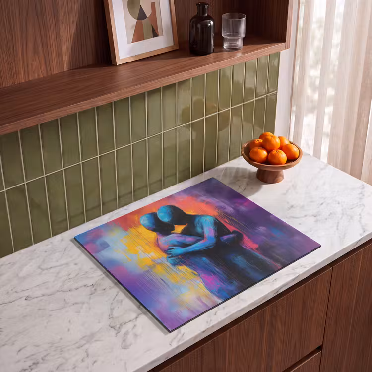 Induction hob protector - Embracing - Bodies - Purple — 4