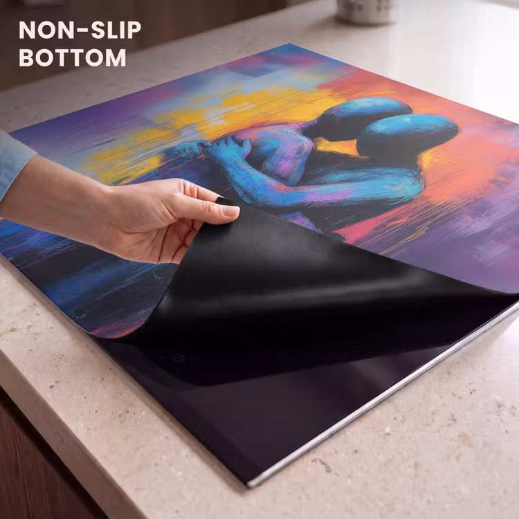 Induction hob protector - Embracing - Bodies - Purple — 5