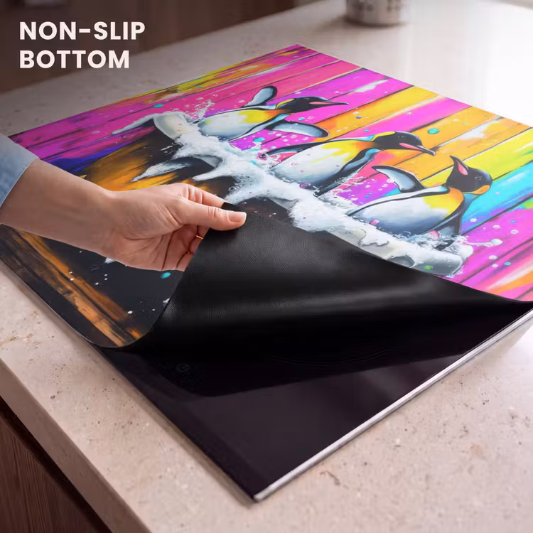 Induction hob protector - Penguins - Bathtub - Colorful - Foam — 5