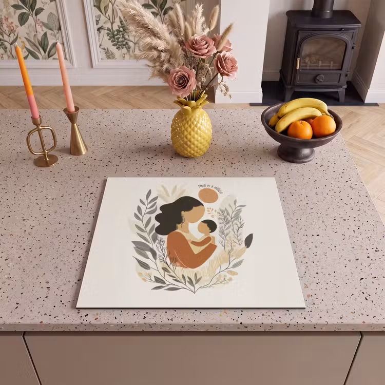 Induction hob protector - Illustration - Quote - Mother — 3