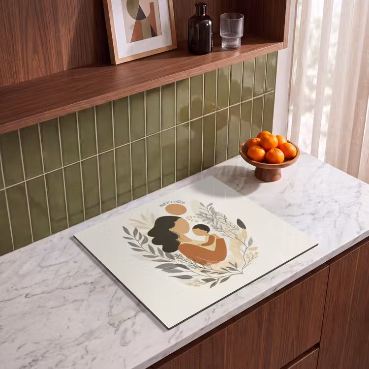 Induction hob protector - Illustration - Quote - Mother — 4