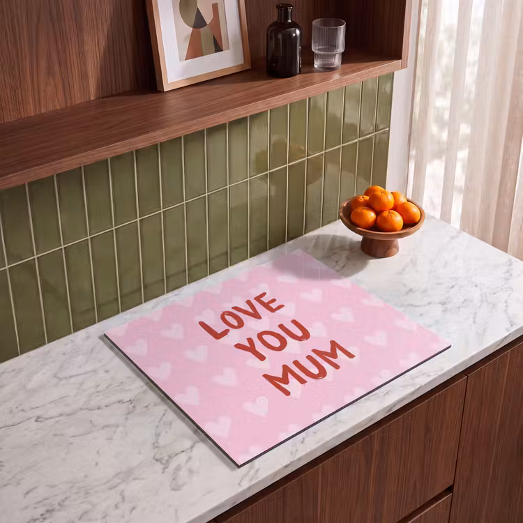 Induction hob protector - Love - Quote - Mother - Red — 4