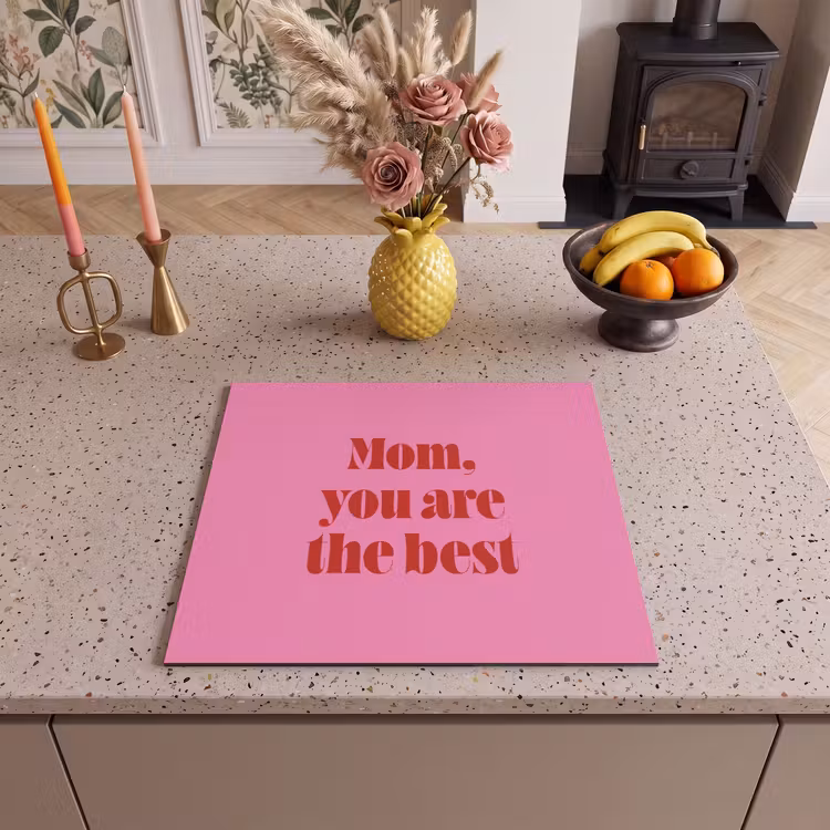 Induction hob protector - Mother - Message -Pink — 3