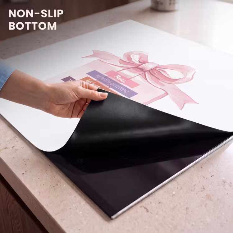 Induction hob protector - Gift - Bow - Text - Pink — 5