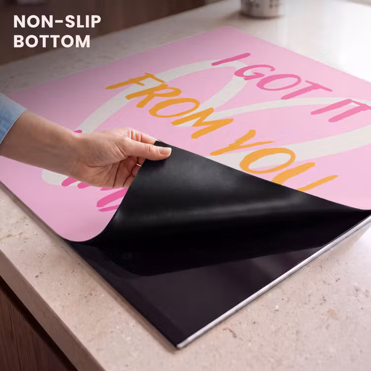 Induction hob protector - Mommy - Quote - Heart - Pink — 4