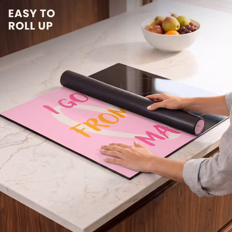 Induction hob protector - Mommy - Quote - Heart - Pink — 5