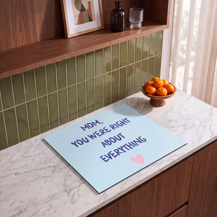 Induction hob protector - Mother - Quote - Blue — 4