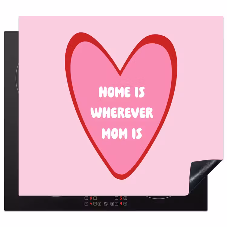 Induction hob protector - Quote - Mother - Pink — 1